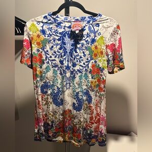 Johnny Was Shellinay Favorite Short Crew Swing Shirt Tee